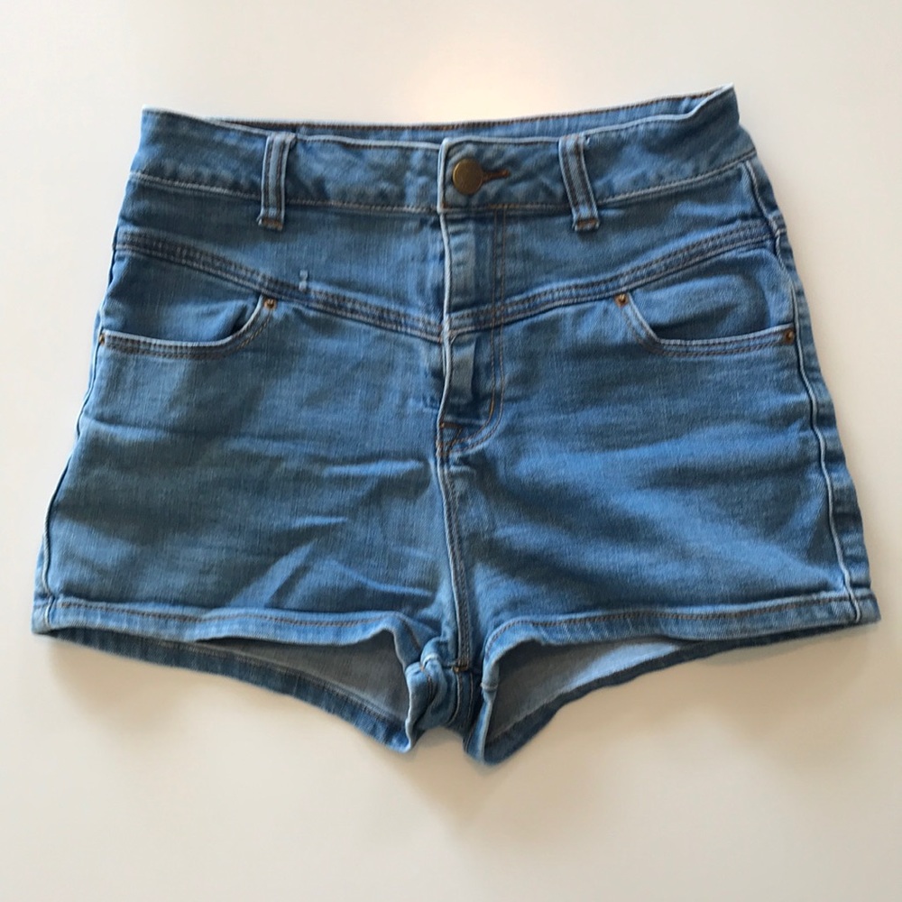 BDG Denim Super High Rise Seam Shortie